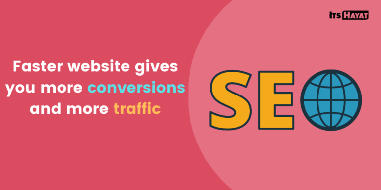 faster website gives you more conversions and more traffic